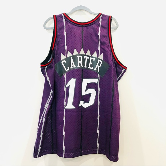 Masculino Camisa 2023NBA Toronto Raptors No.15 Vince Carter Branca De